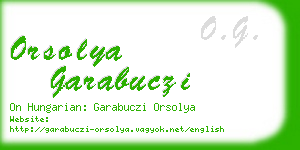 orsolya garabuczi business card